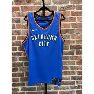 100% Authentic NWT NBA Oklahoma City Thunder Swingman Jersey Size 56 XXL, Blue